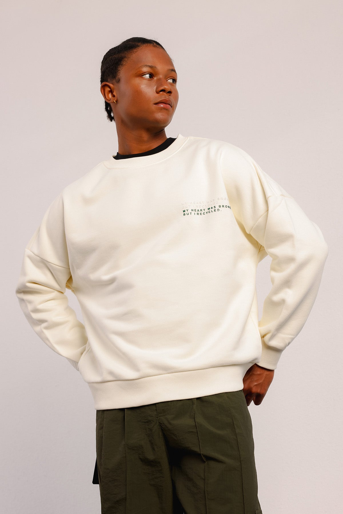 BARI WHITE SWEATSHIRT