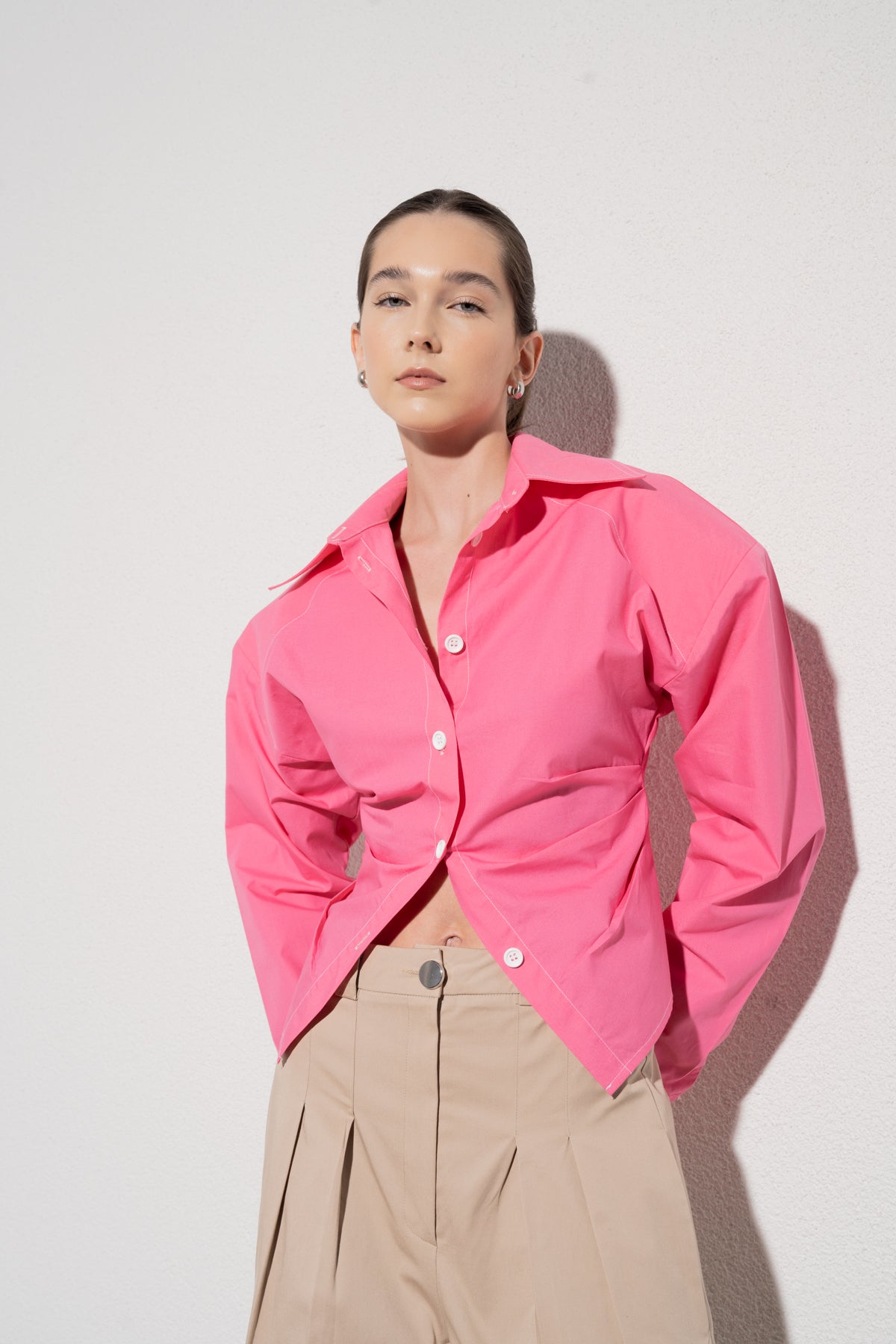 SILKY 101 GÖMLEK - PEMBE