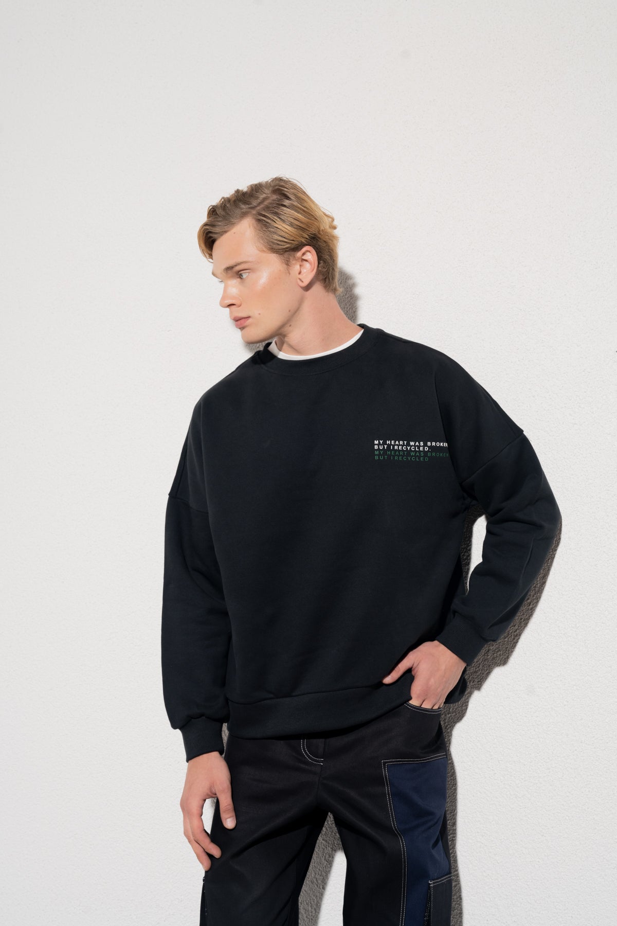 BARİ SWEATSHIRT - SİYAH