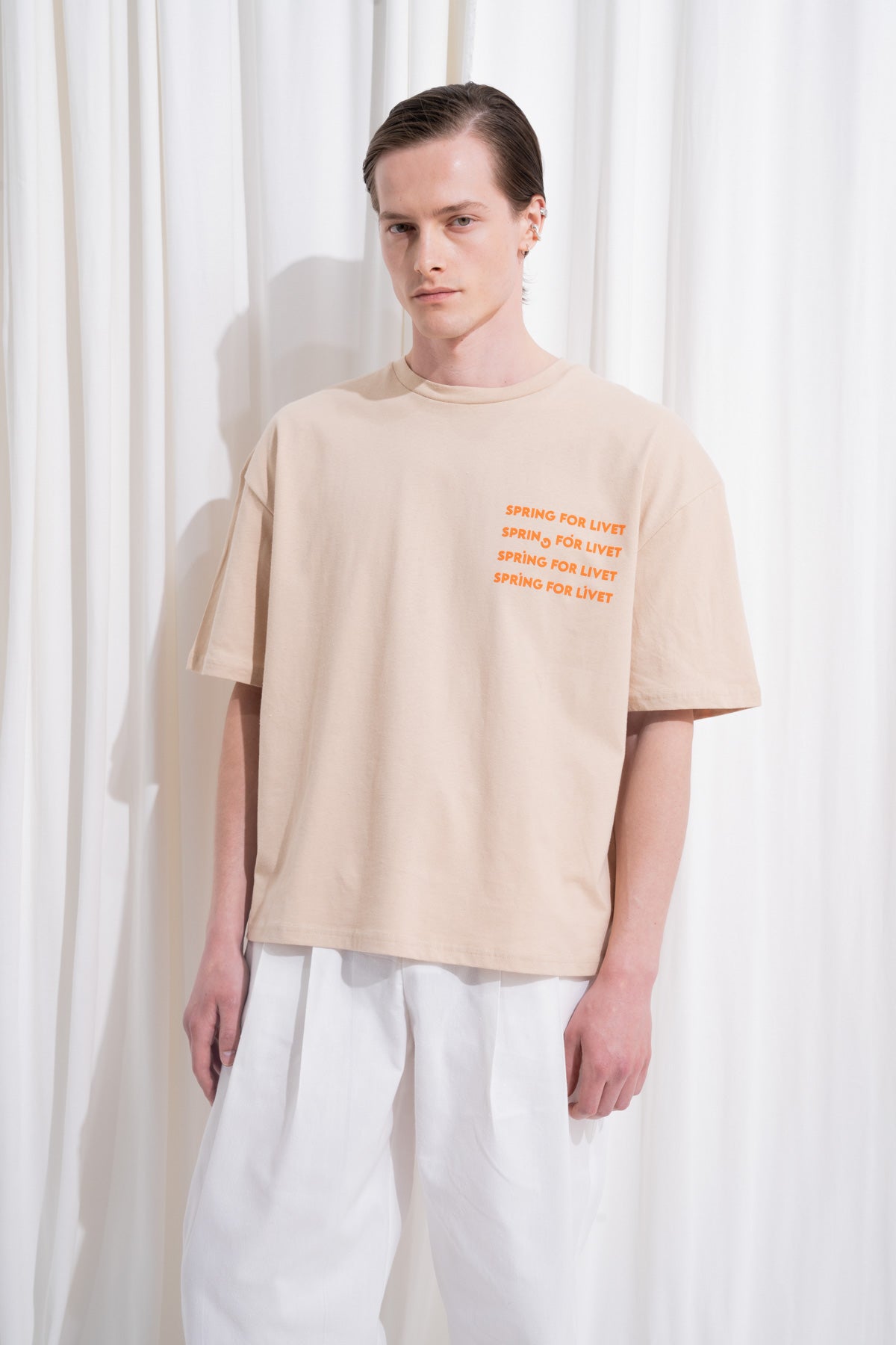 LIVET T-SHIRT - BEJ