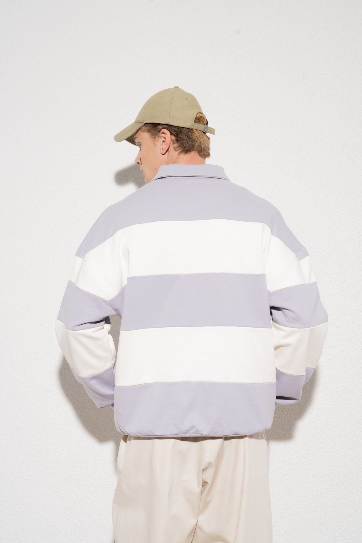 SENG SWEATSHIRT - KIRIK BEYAZ / GRİ