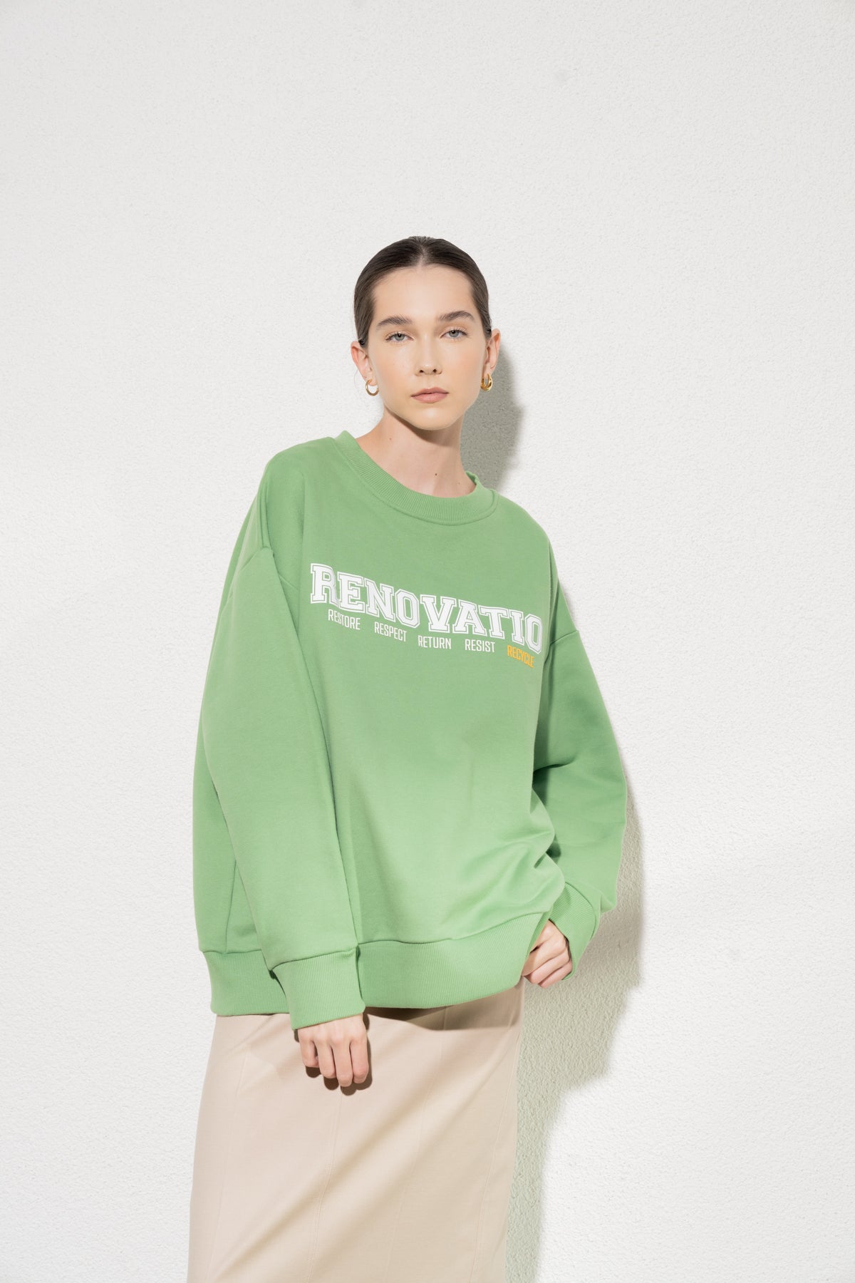 RENOVATIO SWEATSHIRT - YEŞİL