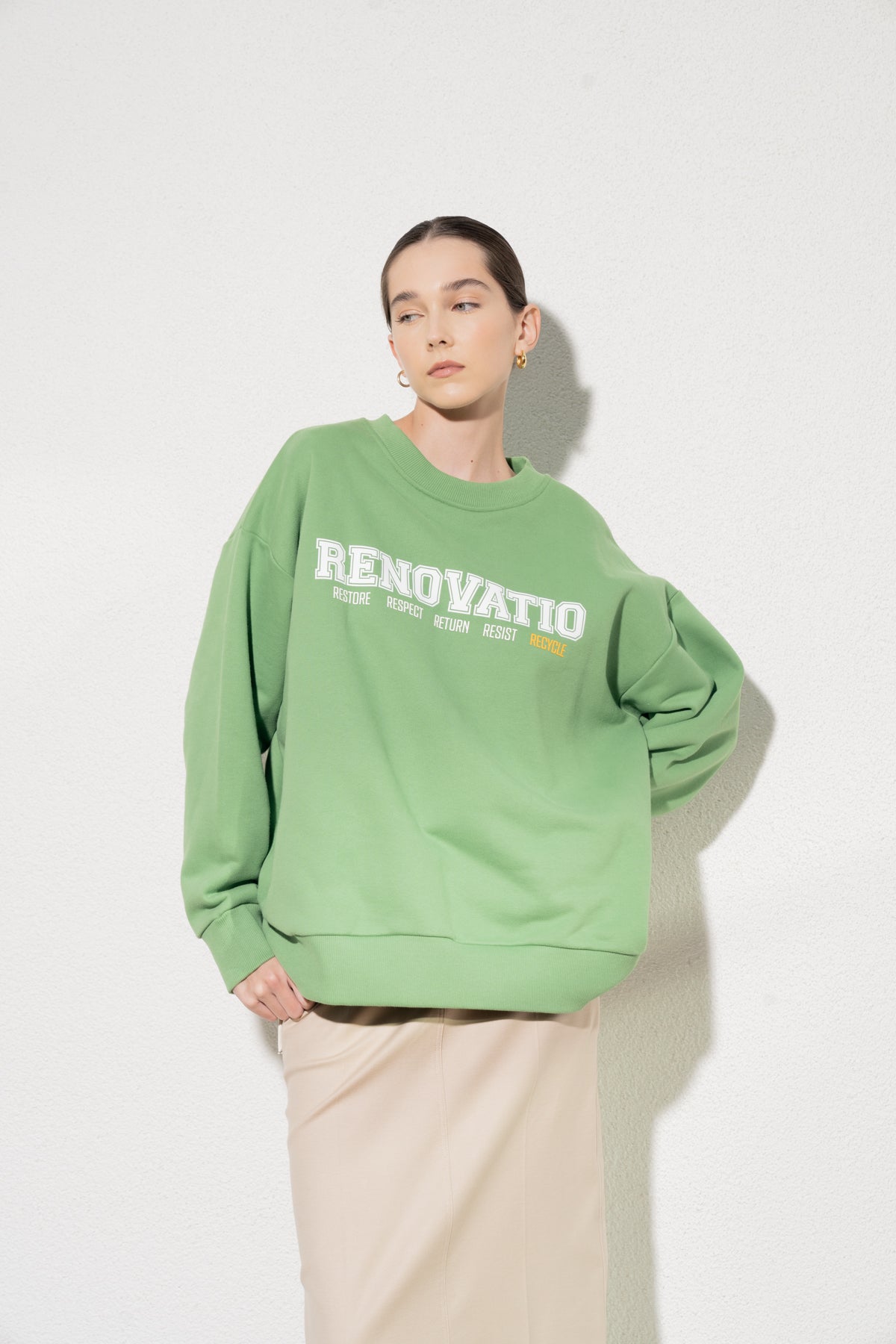 RENOVATIO SWEATSHIRT - YEŞİL