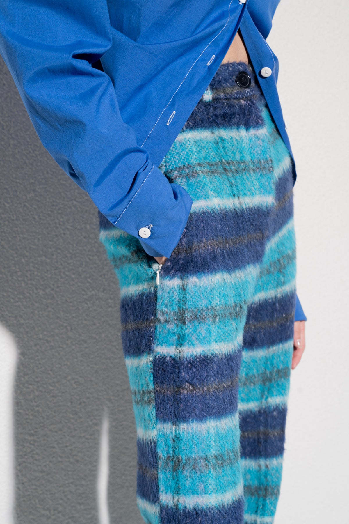 GLORIE PANTOLON - GRİ / MAVİ
