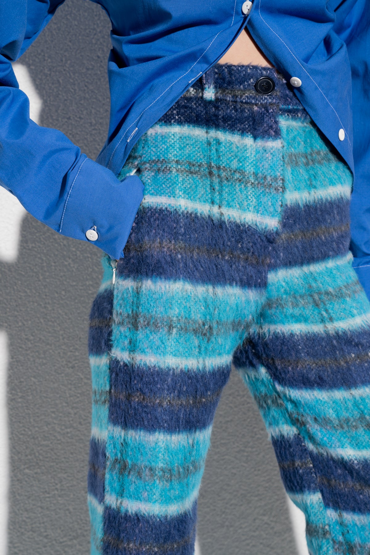 GLORIE PANTOLON - GRİ / MAVİ