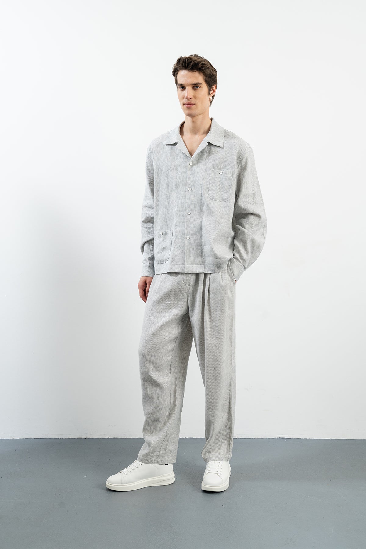 BREATHER PANTOLON - LACİVERT / BEYAZ