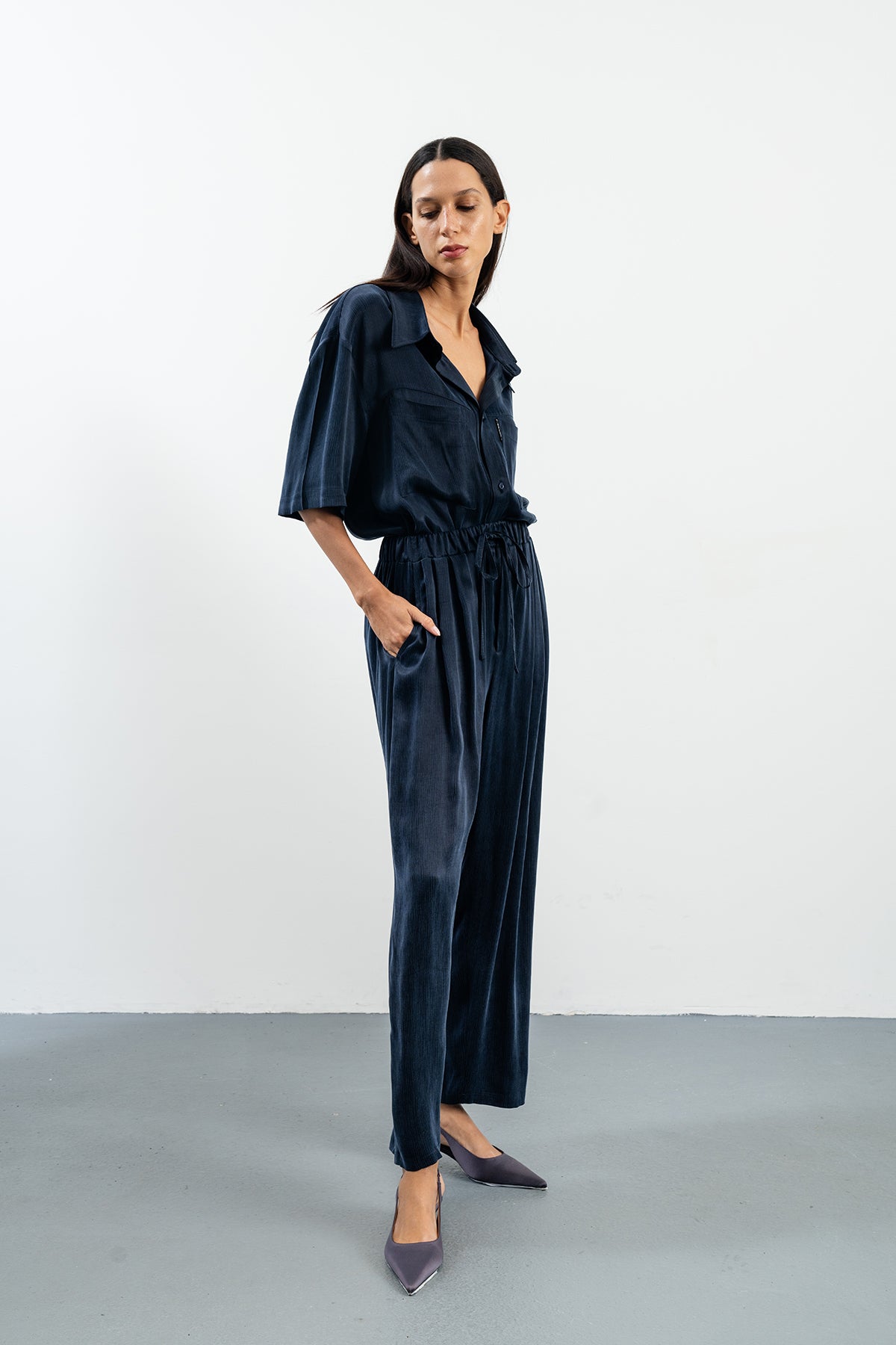 JOHANNA NAVY PANTOLON - LACİVERT