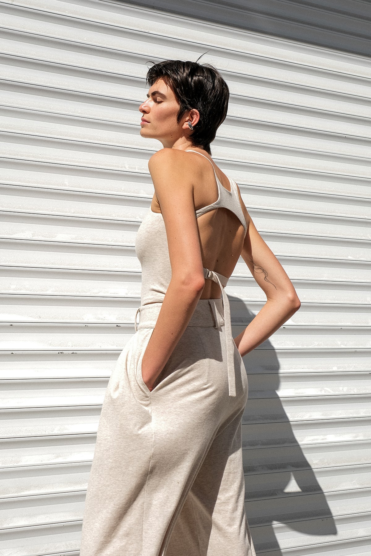 HILDA BODYSUIT - GRİ