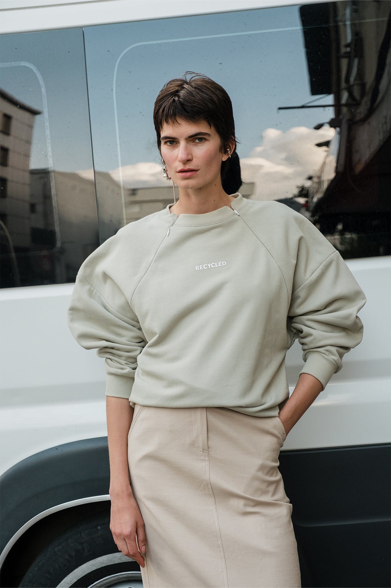 ACRE SWEATSHIRT - BEJ