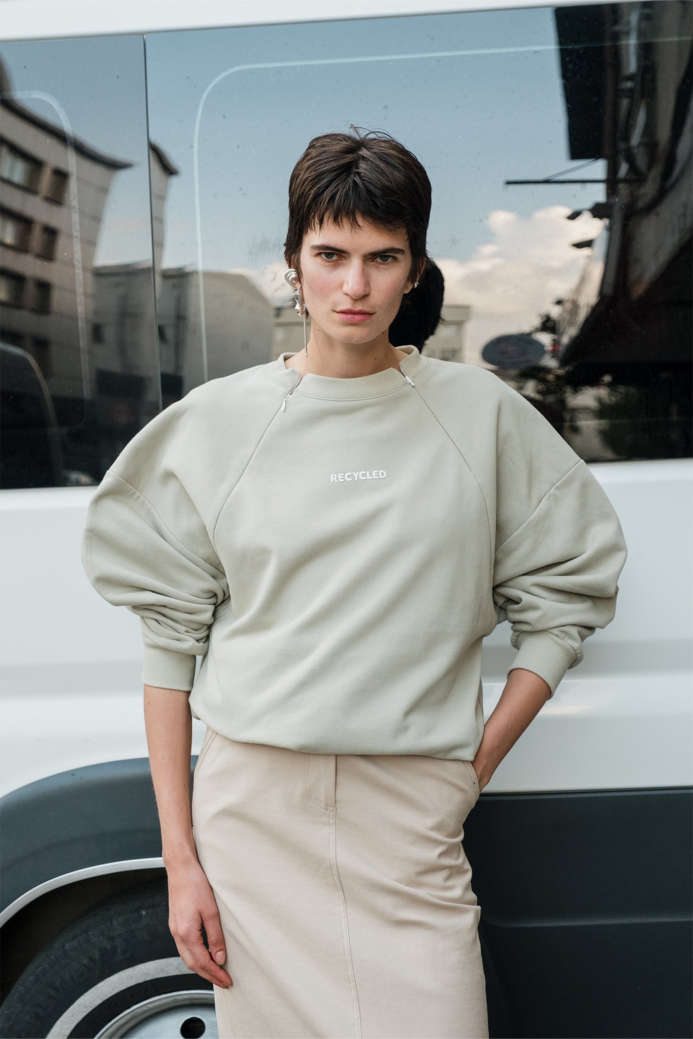 ACRE SWEATSHIRT - BEJ