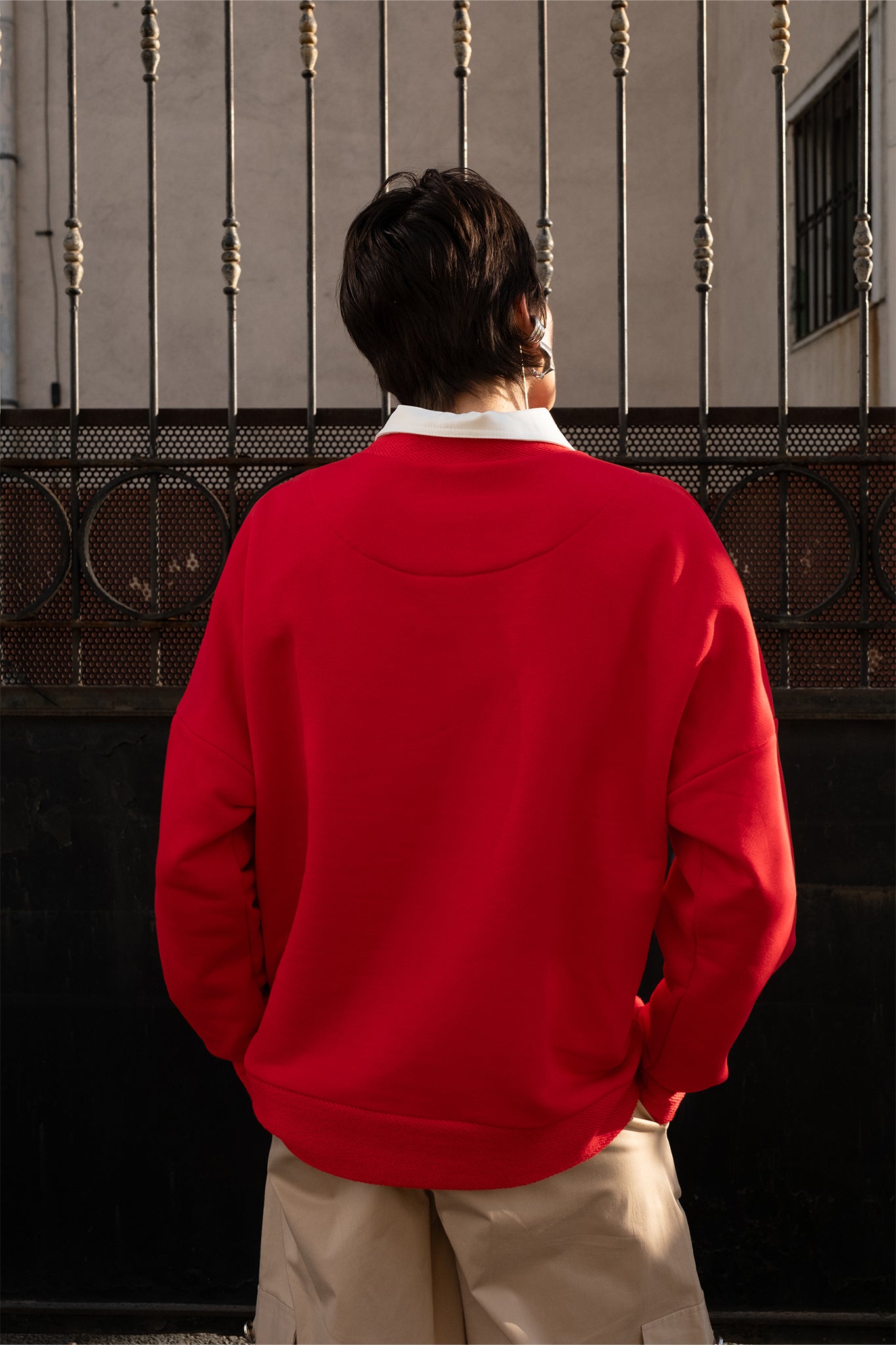 SPIRITUAL SWEATSHIRT - KIRMIZI