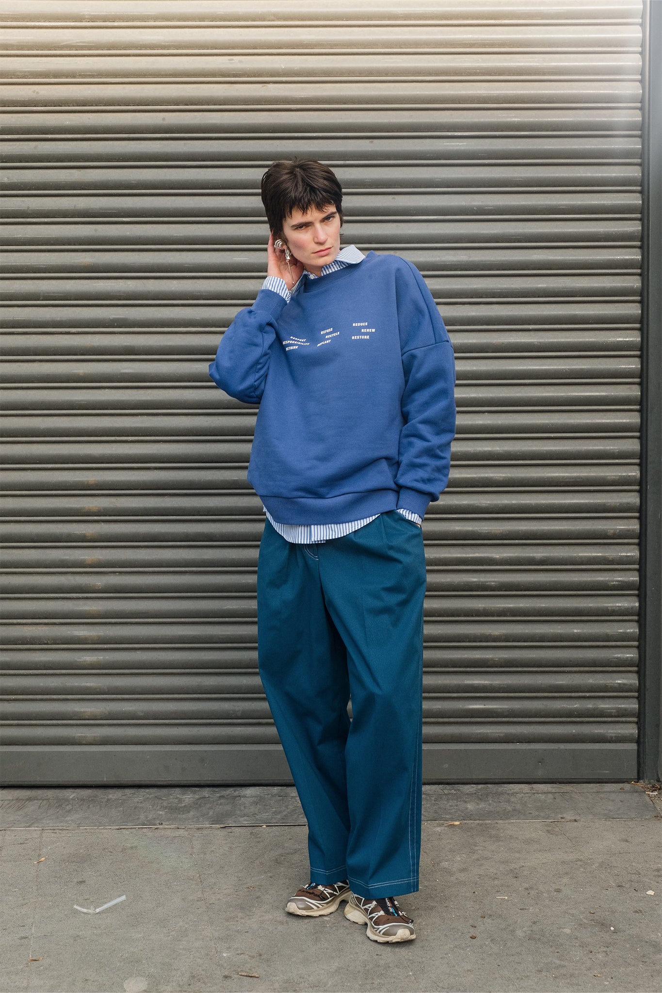 EARTHY PANTOLON - LACİVERT