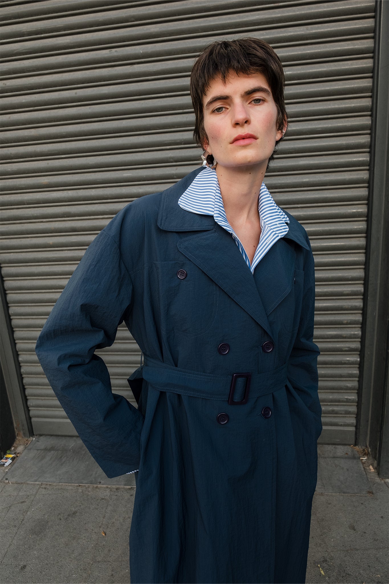 MAPLE TRENCHCOAT - LACİVERT