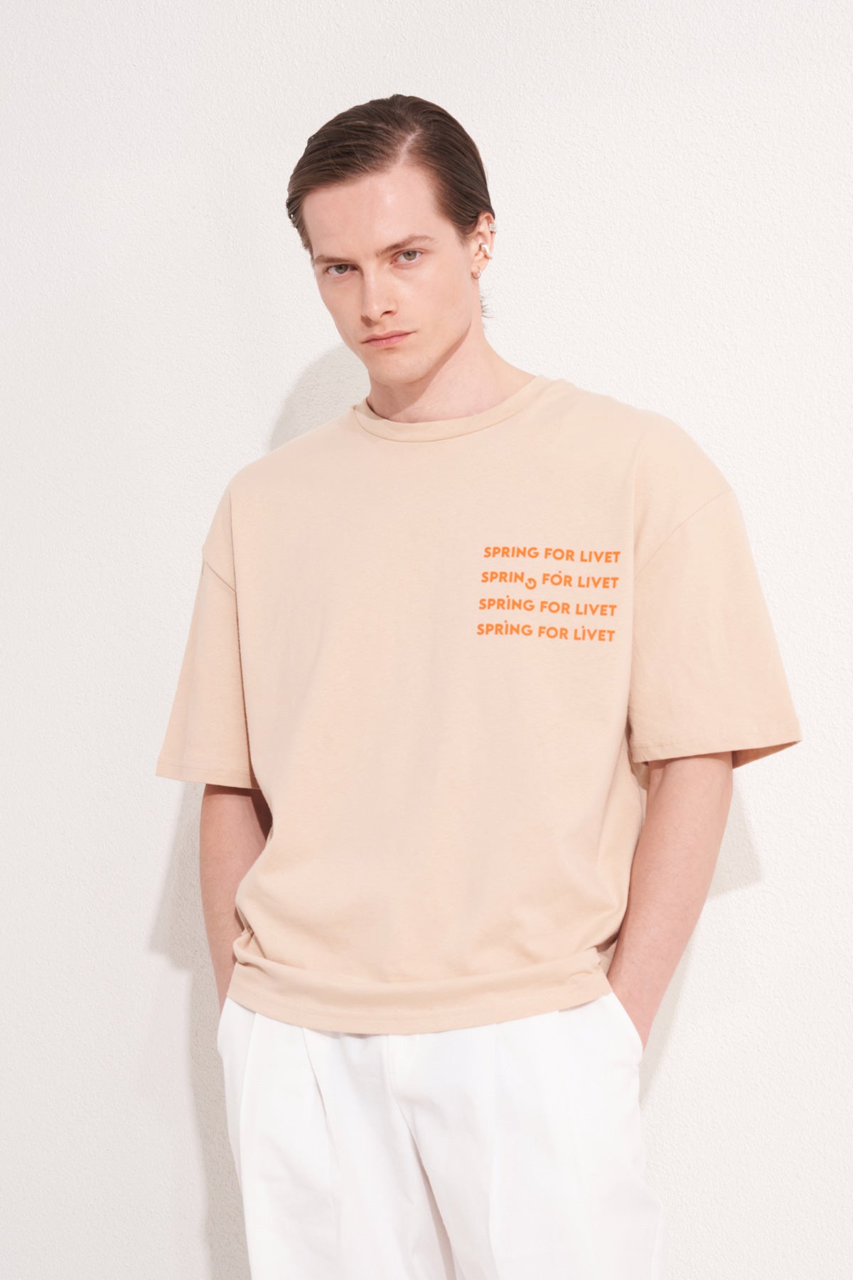 LIVET T-SHIRT - BEJ