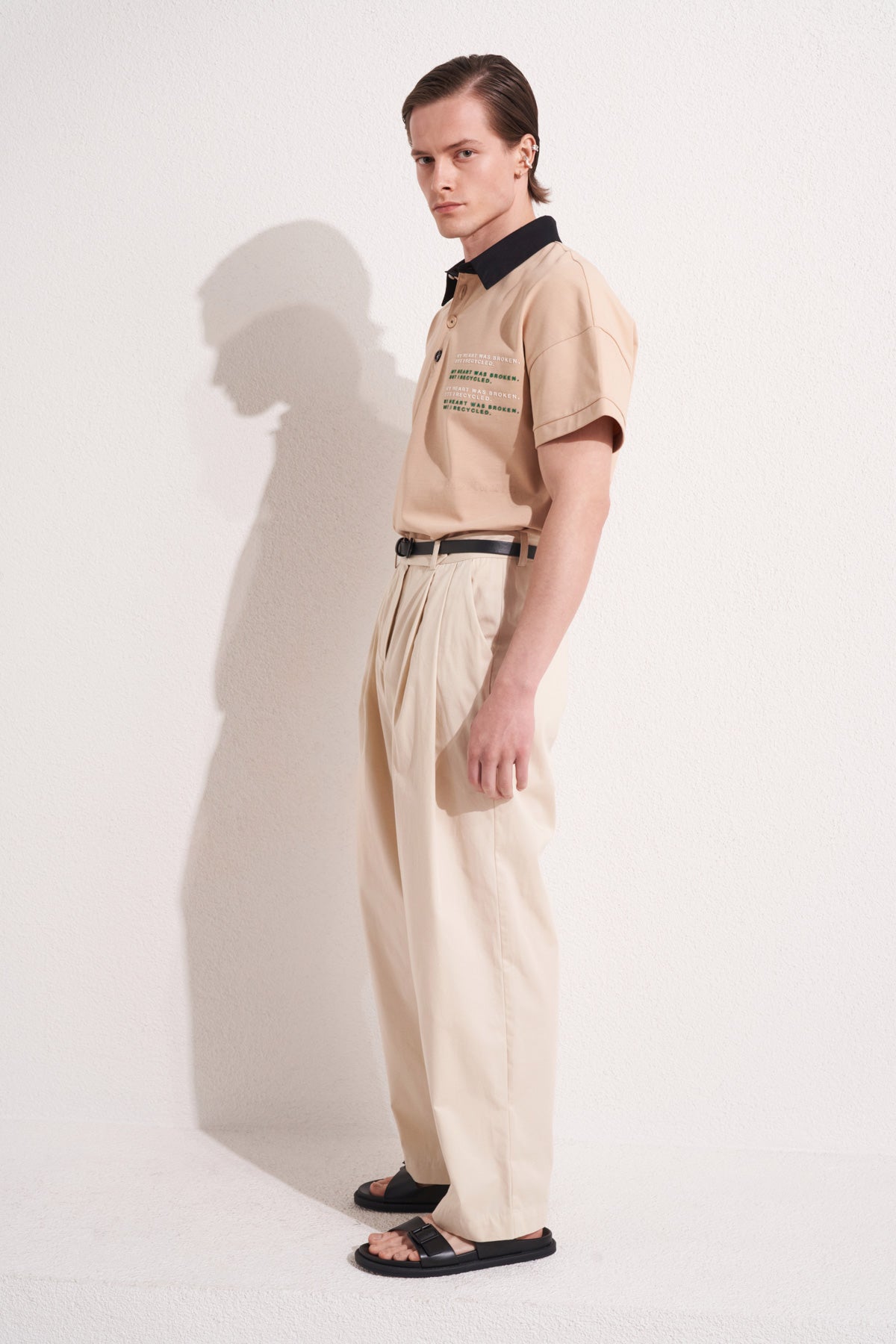 MORI POLO T-SHIRT - BEJ