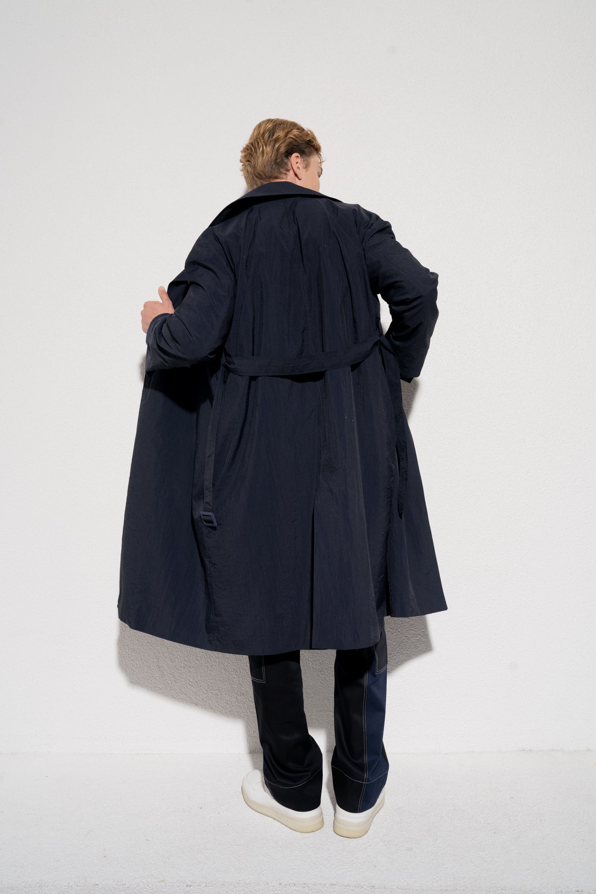 MAPLE OVERSIZE TRENCHCOAT - LACİVERT