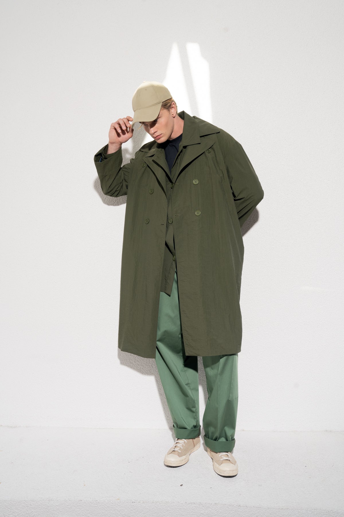 MAPLE OVERSIZE TRENCHCOAT - YEŞİL