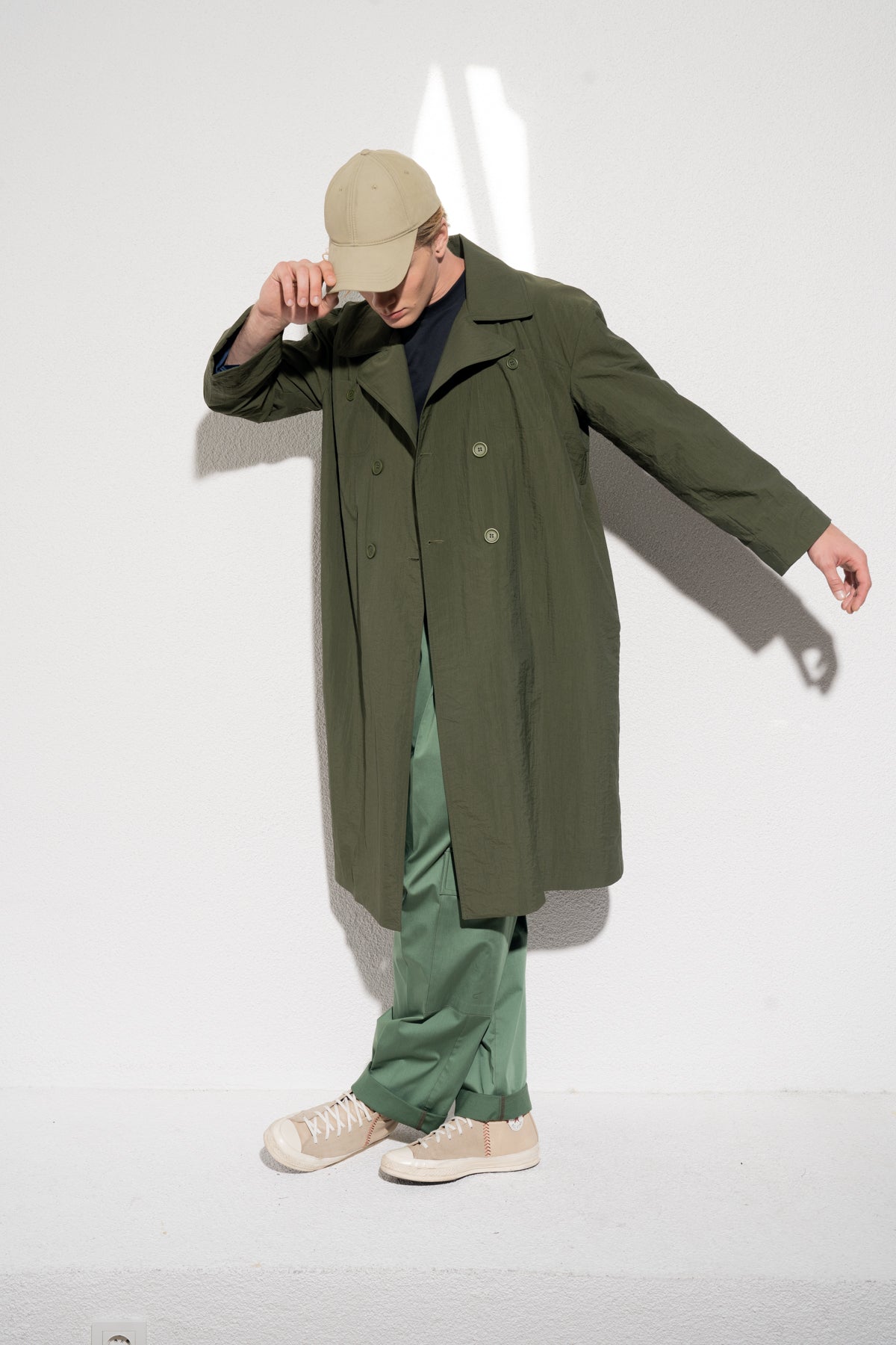 MAPLE OVERSIZE TRENCHCOAT - YEŞİL