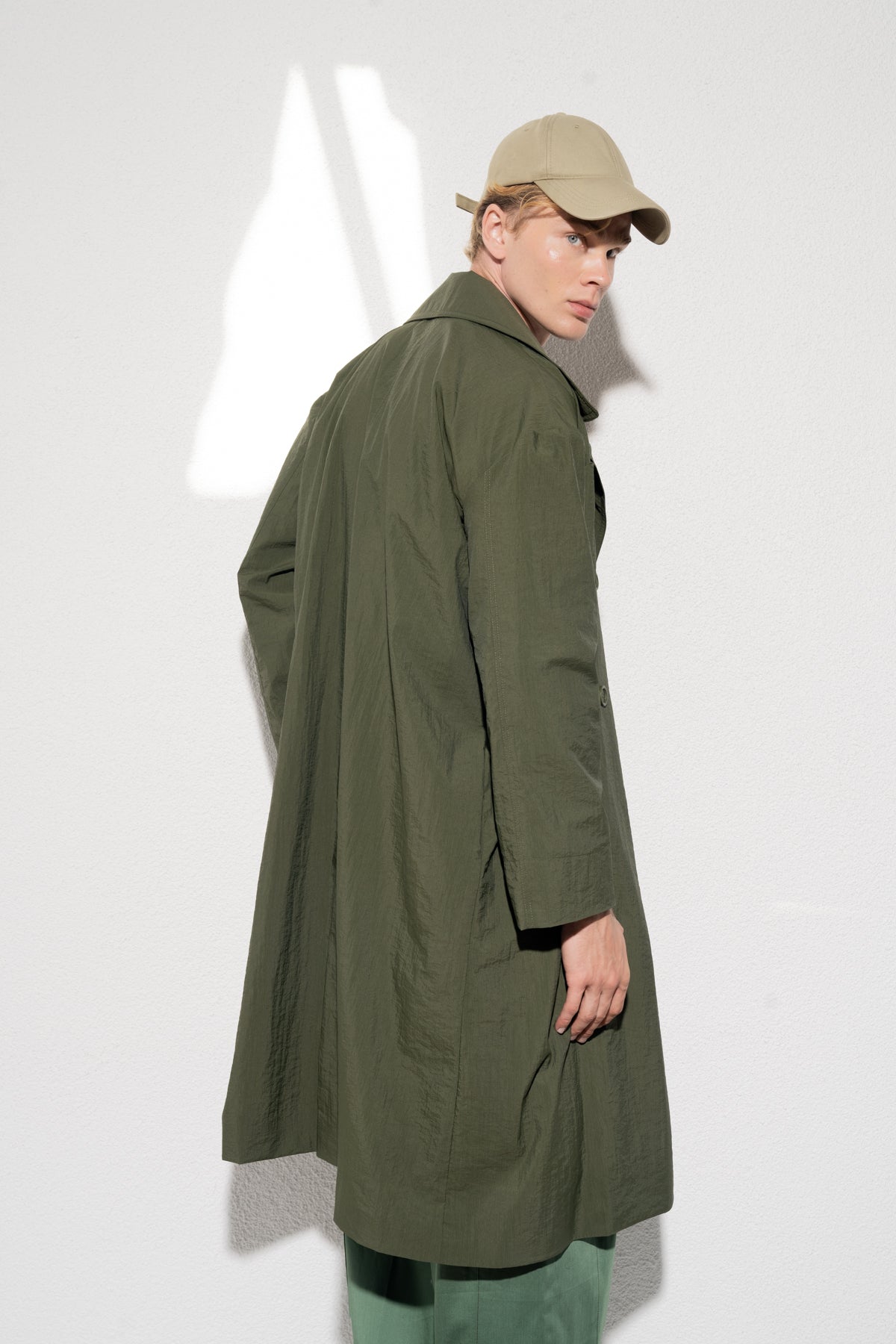 MAPLE OVERSIZE TRENCHCOAT - YEŞİL