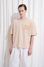 LIVET T-SHIRT - BEJ