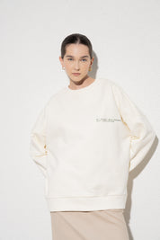 BARİ SWEATSHIRT - BEYAZ