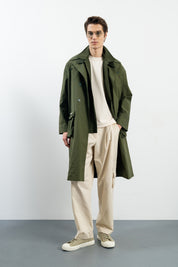 SOLID TRENCHCOAT - HAKİ