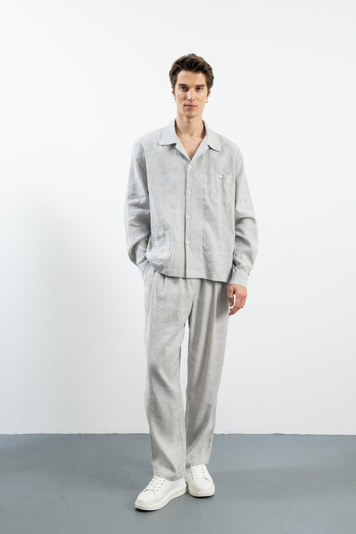 BREATHER PANTOLON - LACİVERT / BEYAZ