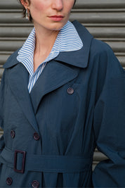 MAPLE TRENCHCOAT - LACİVERT