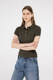 EVEN KHAKI TRİKO TOP