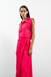 FLIK TOP - PEMBE