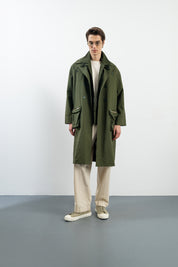 SOLID TRENCHCOAT - HAKİ